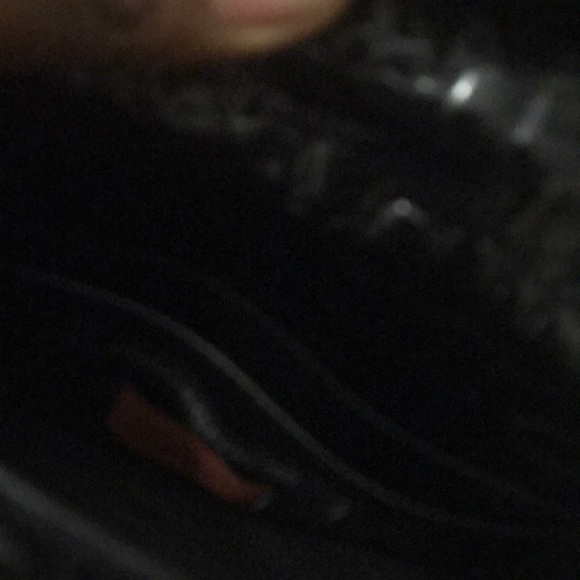 House of Hello black leather tote with straps - Picture 7 of 7